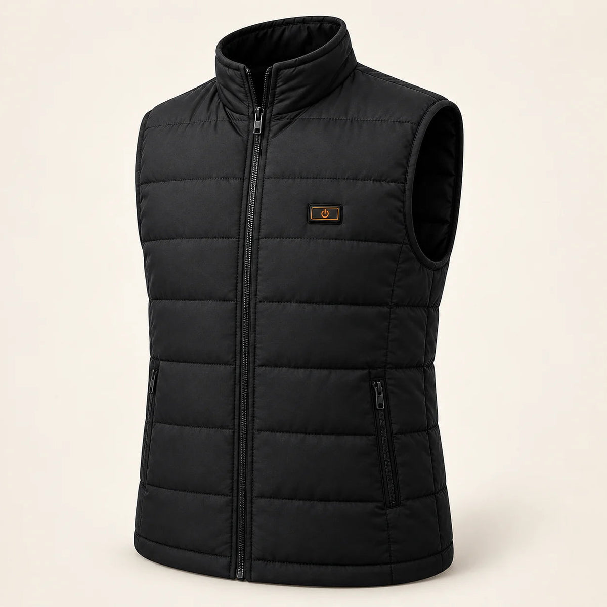 PyreFit Pivotan – Beheizbare Unisex-Steppweste – Schwarz