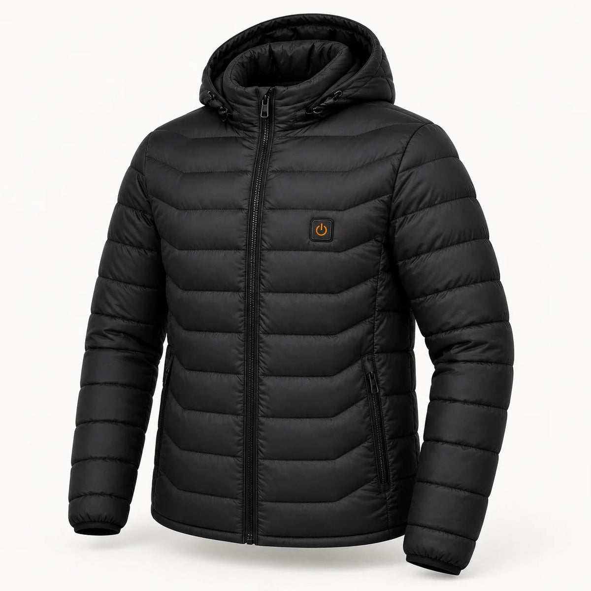 PyreFit Rangor – Beheizbare Herren-Steppjacke – Schwarz