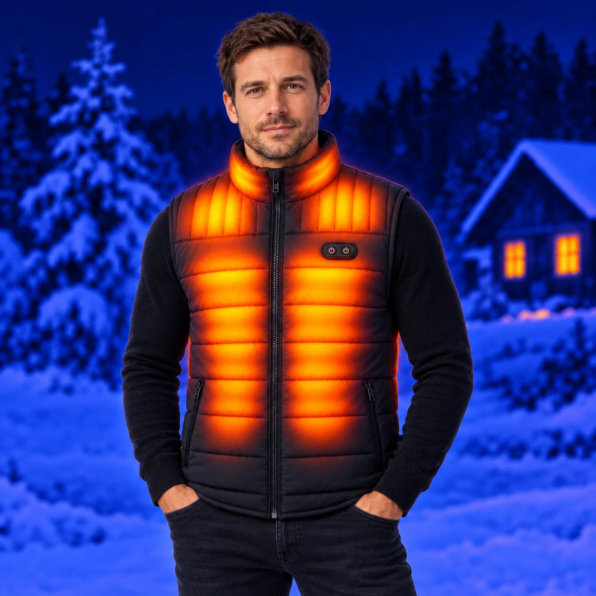 Beheizbare Unisex-Weste PyreFit Matrixor – Wärme an Brust, Nacken und Rücken
