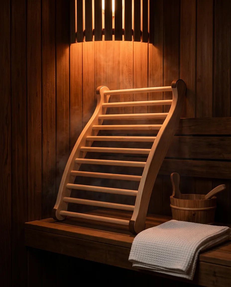 BEQUEME STÜTZE IN DER SAUNA