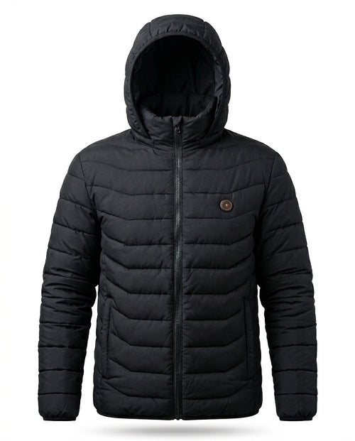 Beheizbare Jacke mit mehreren Heizzonen – USB-Wärme und abnehmbare Kapuze für den Winter