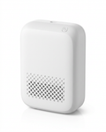 White smart essential oil diffuser with diamond grille, studio shot on white