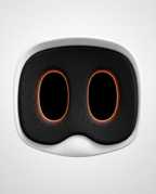 Top view of the seat base twin ischial cutouts glowing with orange accents
