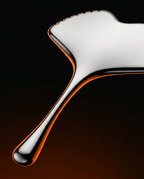 Macro of the ergonomic curved steel handle with seamless polished grip