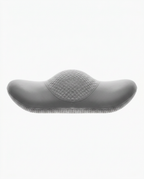 Side profile of the contoured low-profile ear relief pillow