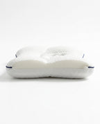 Side profile of the baby head support pillow showing its memory foam loft