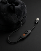 USB power cable with inline controller switch and orange indicator