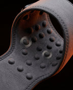 Macro of the soft interior lined with raised vibration massage nodes