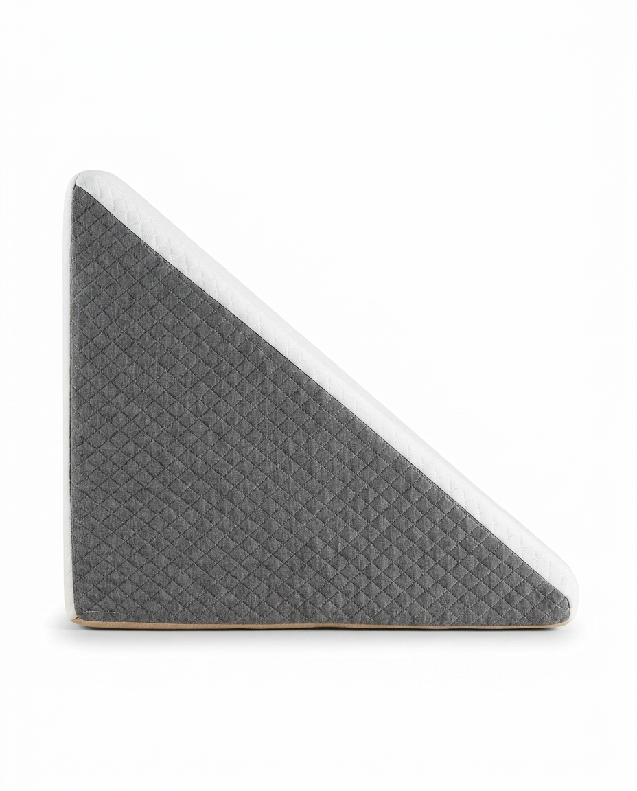 Side profile of the leg elevation wedge showing its triangular incline