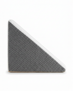 Side profile of the leg elevation wedge showing its triangular incline