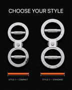 Size guide comparing the compact and standard grip trainer styles