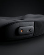 Macro of the seat cushion vibration controller with power button and USB-C port