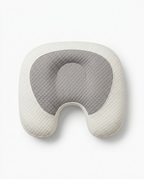 Top-down view of the U-shaped shoulder cutout silhouette and grey mesh center