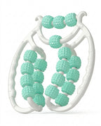 Green colorway of the 360 muscle recovery massage roller on white