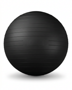 Black exercise ball color variant on a clean white background