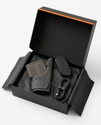 Heated hand wrap, control pod and USB cable packed in a gift box
