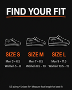 Find your fit size guide with US foot sizes for the heated slippers