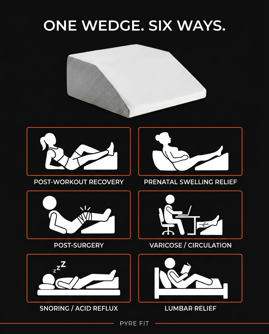 Six use cases for the leg wedge: recovery, prenatal, post-surgery and more