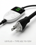 Hot stone heater controller with US plug cable, type A/B 110-120V