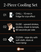 Three-step routine: chill the rollers, glide upward, then clean and store