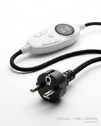 Hot stone heater controller with EU plug cable, type C 220-240V