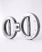 Style 2 standard steel grip trainer with two sized rings on white