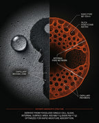 Diagram of the microscopic diatomite pore structure for moisture absorption