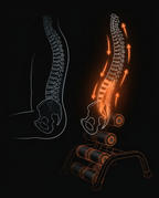 Diagram showing gentle support and posture support on the stretch bench