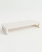 White monitor riser variant, angled studio shot on white