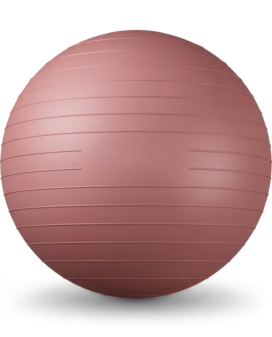 Pink balance ball color variant, studio packshot on white