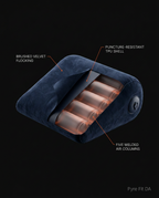 Cutaway showing the five welded air columns inside the inflatable wedge pillow