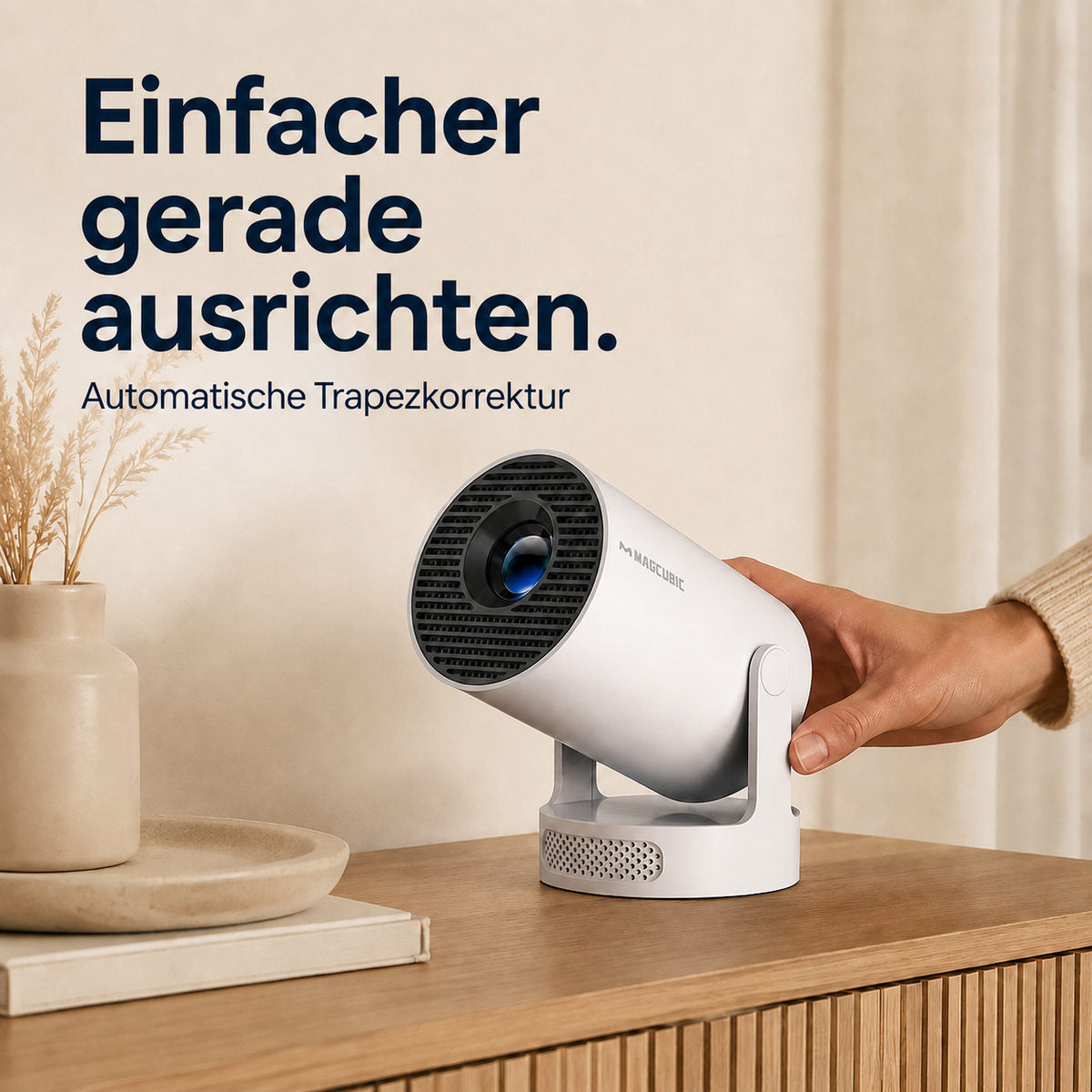 Magcubic HY300Pro+ – Einfacher gerade ausrichten.