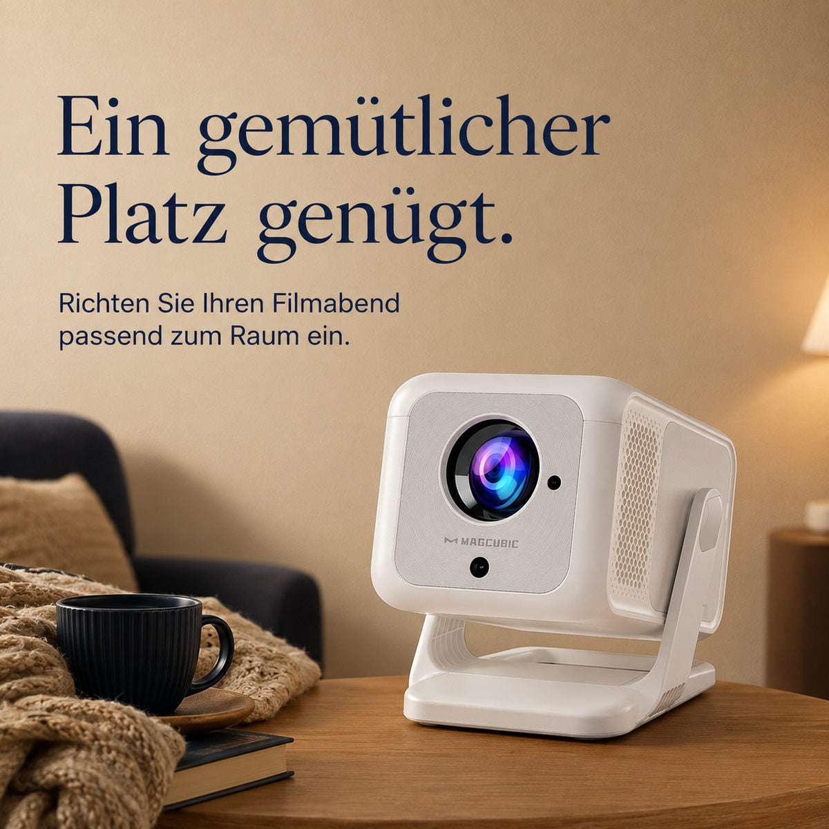 Magcubic HY310X – Ein gemütlicher Platz genügt.