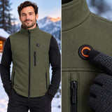 Beheizbare Unisex-Weste PyreFit Allora, Bedienknopf im Detail
