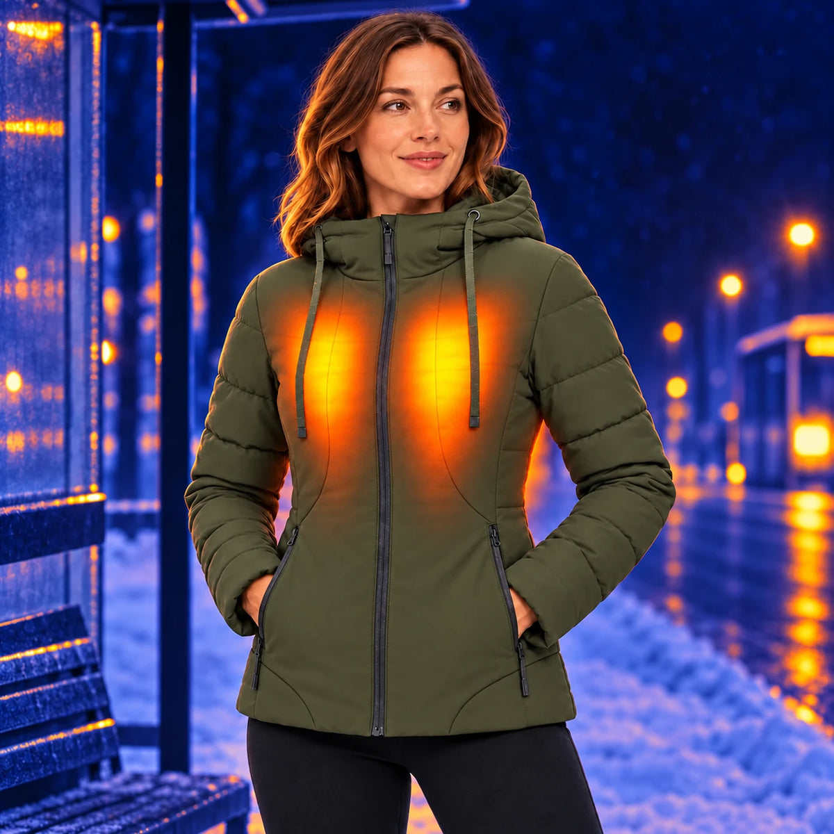 PyreFit Alpina in Olive – Wärme im Winter