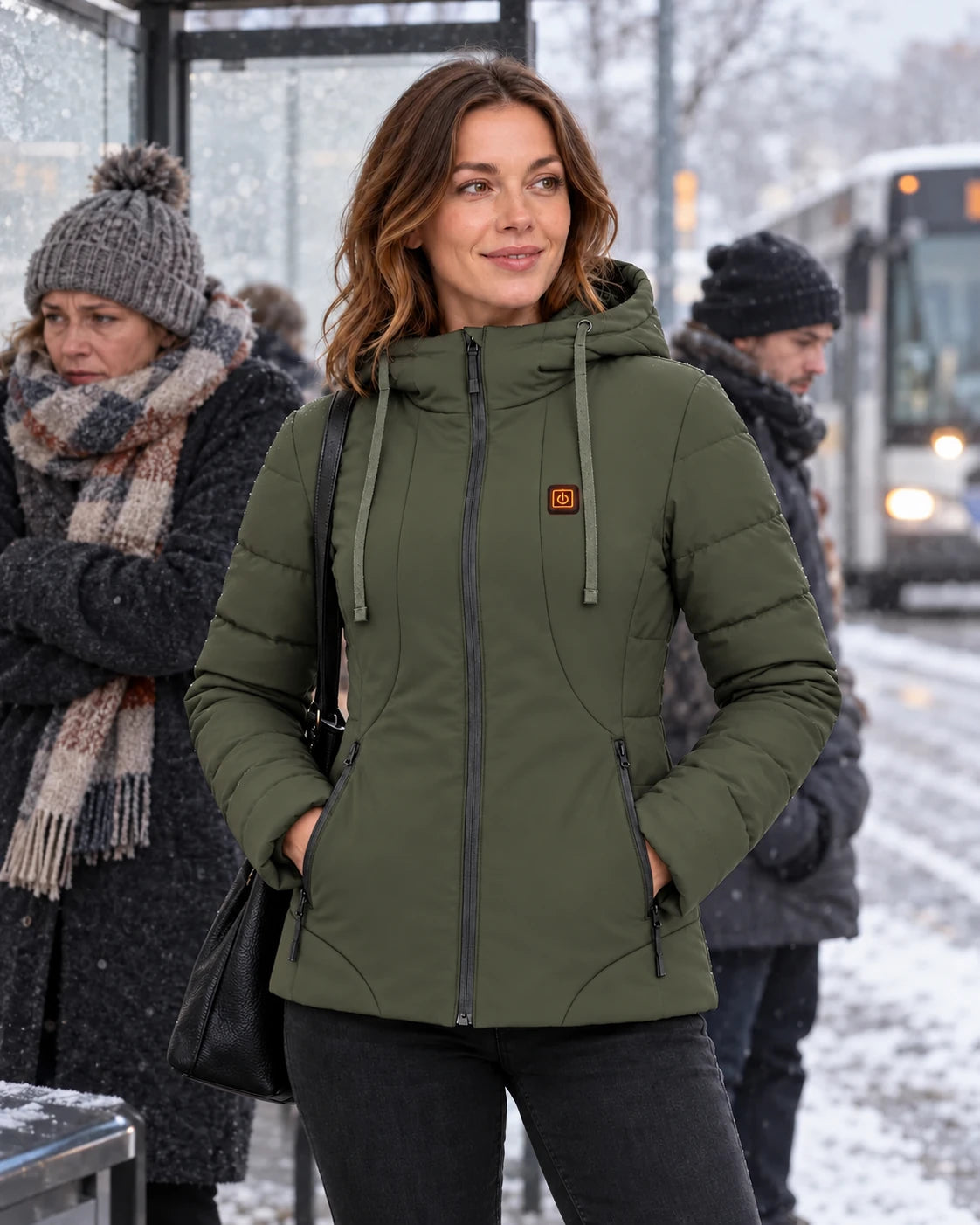 PyreFit Alpina in Olive – Winteralltag