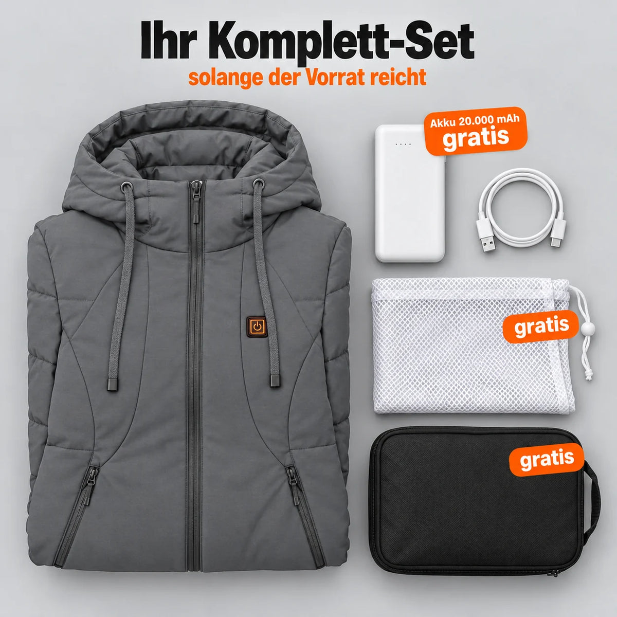 PyreFit Alpina in Grau – Komplett-Set