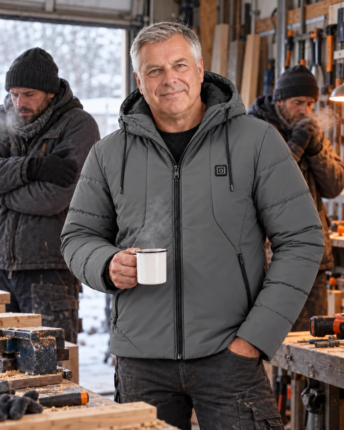 PyreFit Apexia in Grau – Winteralltag