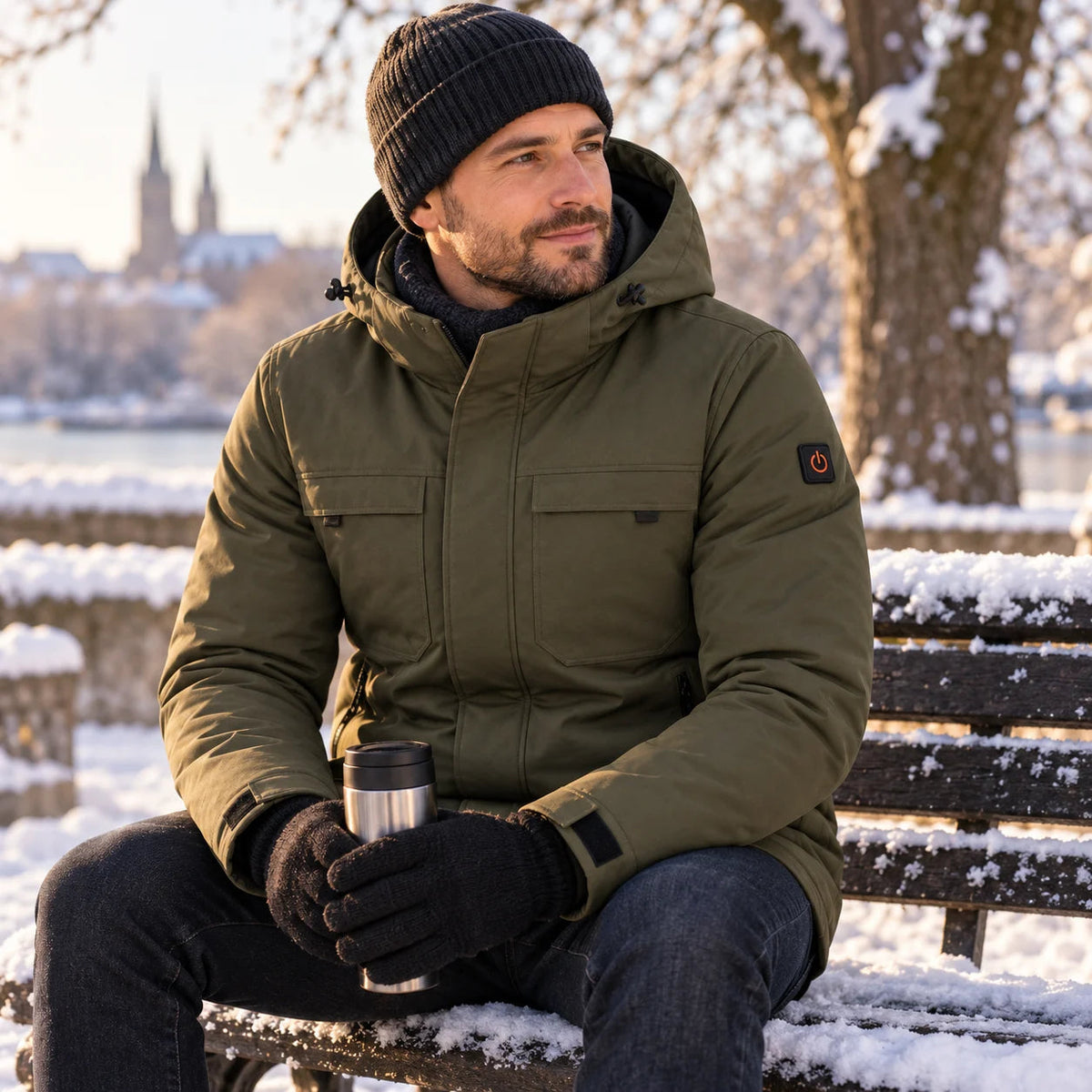 PyreFit Regaro – Pause auf einer Parkbank