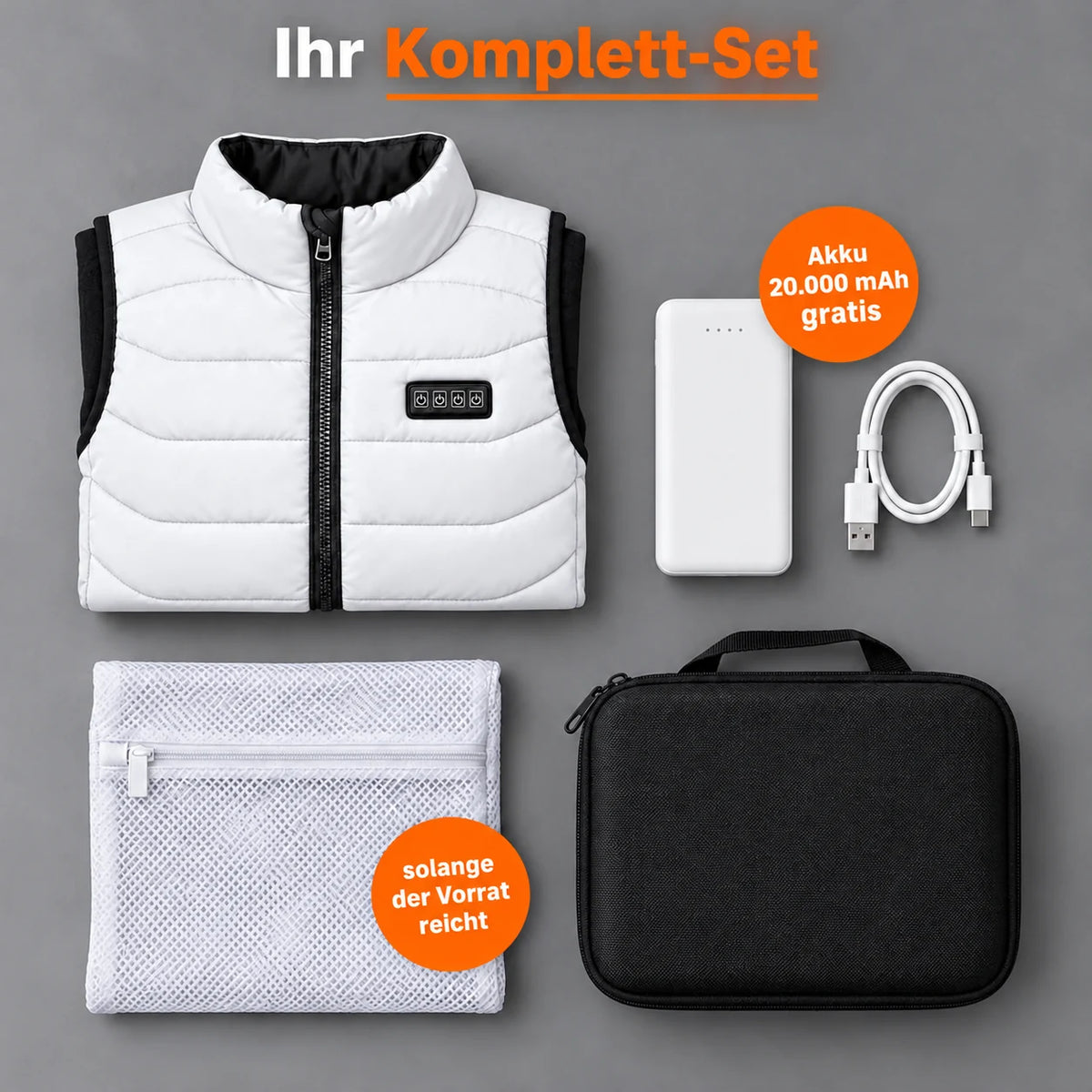 PyreFit Aurina in Weiß – Komplett-Set