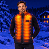 Beheizbare Unisex-Weste PyreFit Aurina – Wärme an Kragen, Schultern, Brust, Rücken und Lendenbereich