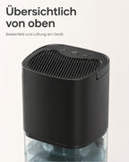 Mini-Luftentfeuchter mit 1-Liter-Wassertank – Schwarz – Produktansicht 4