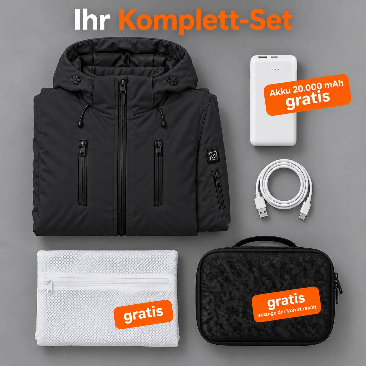 PyreFit Glacio in Schwarz – Komplett-Set