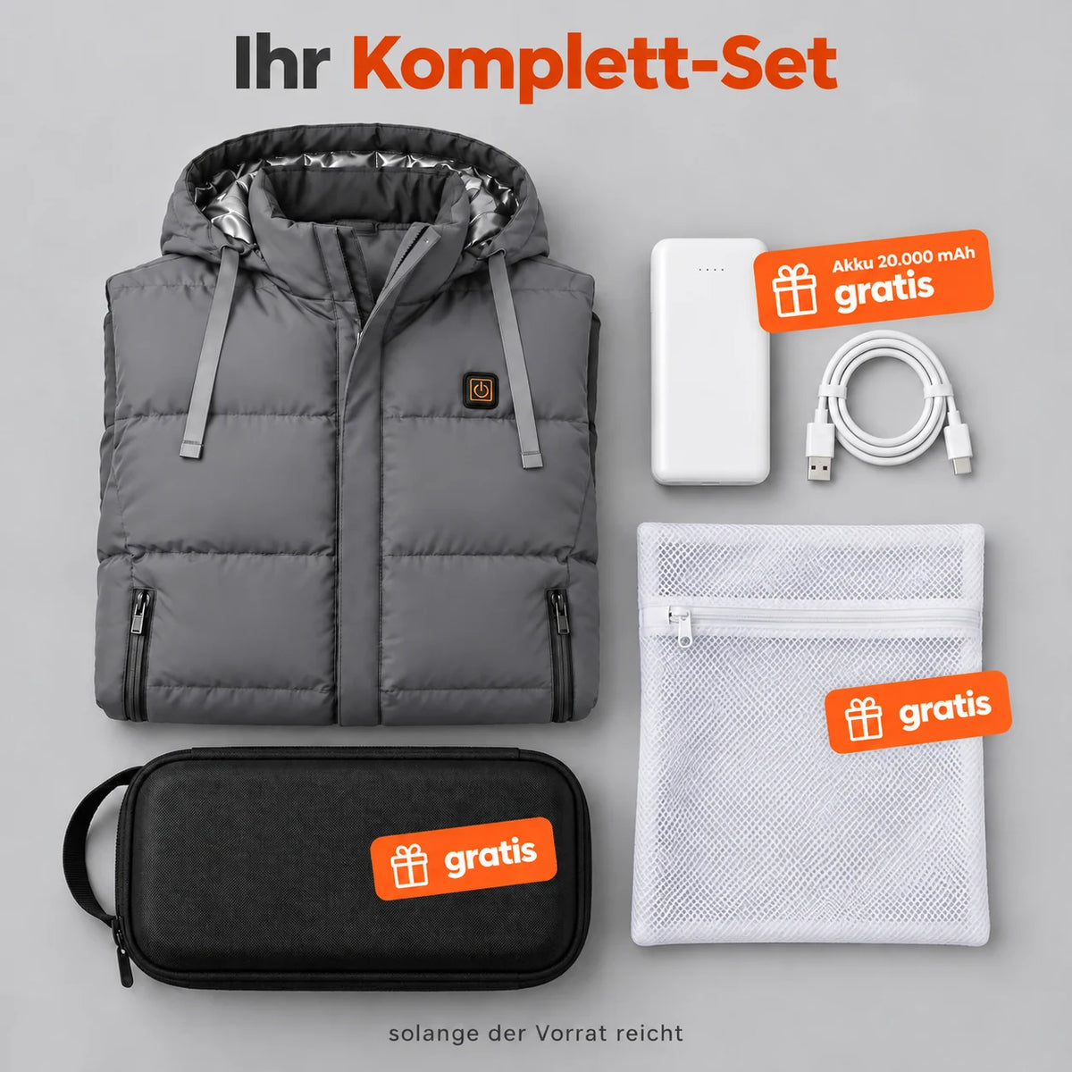 PyreFit Horizonor in Grau – Komplett-Set