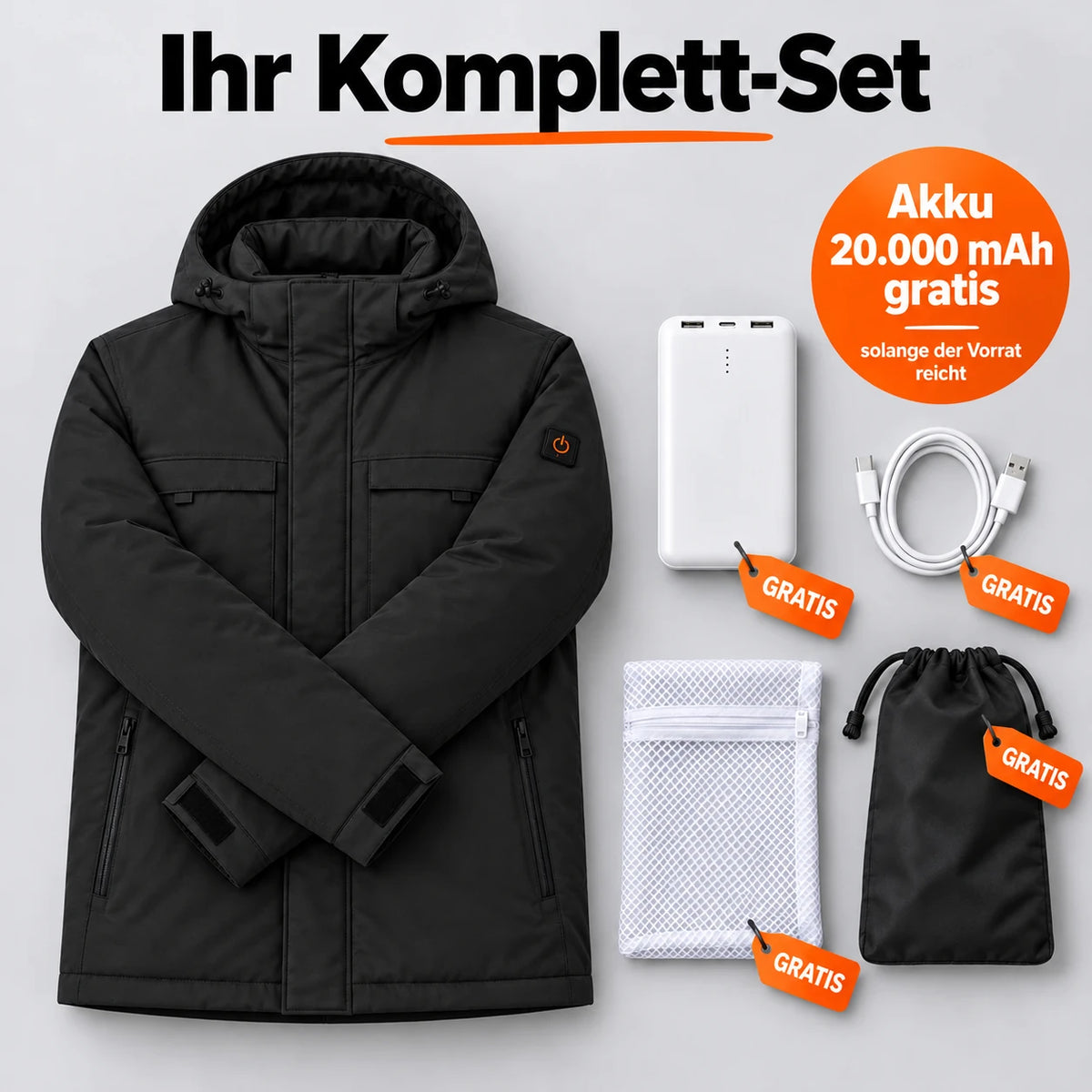PyreFit Regaro in Schwarz – Komplett-Set
