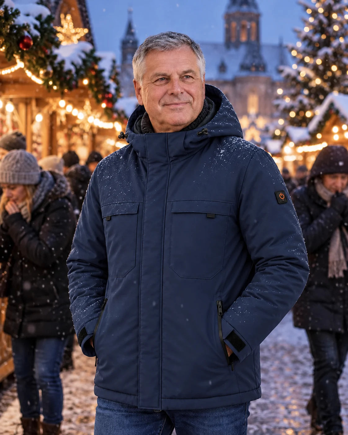 PyreFit Regaro in Marineblau – Winteralltag