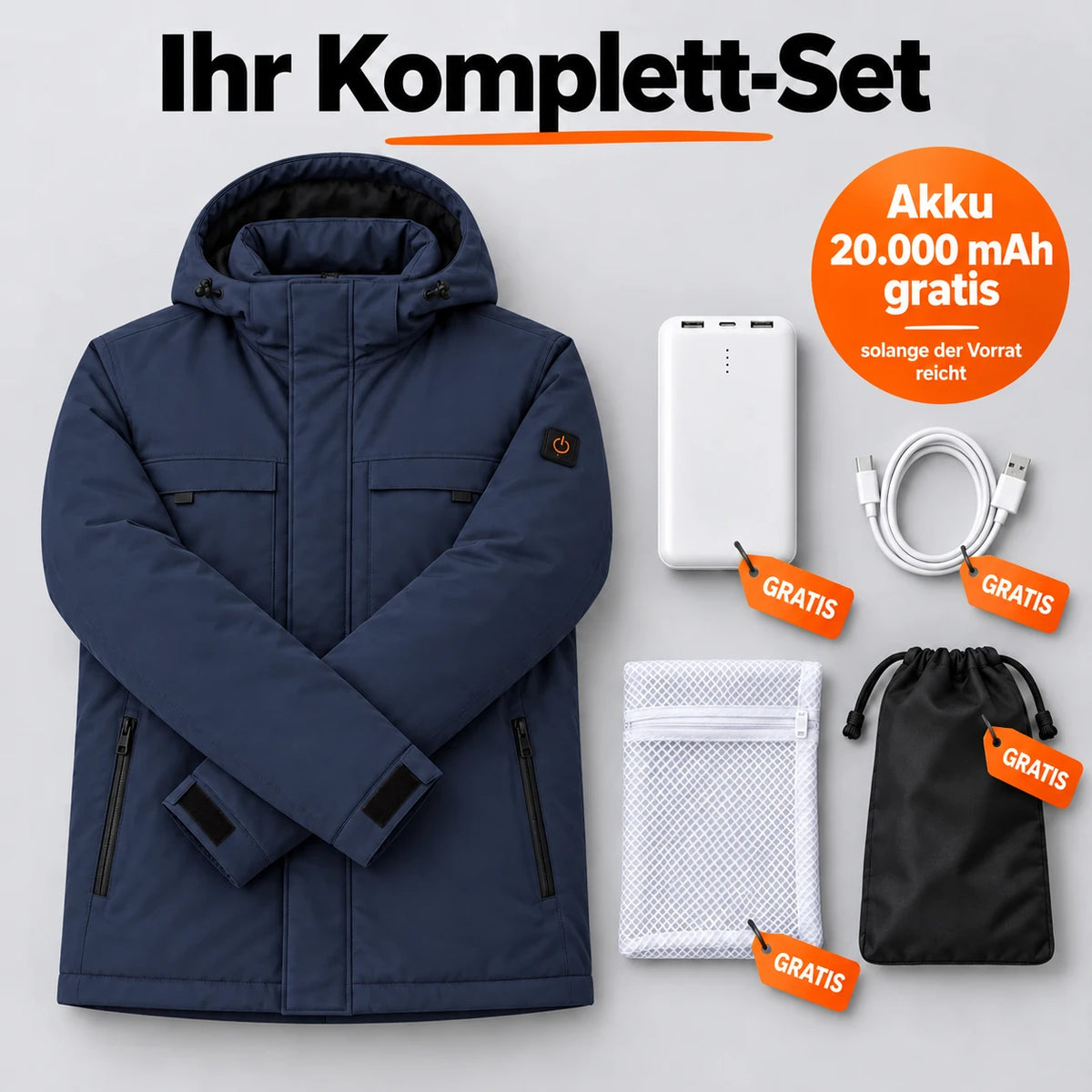 PyreFit Regaro in Marineblau – Komplett-Set
