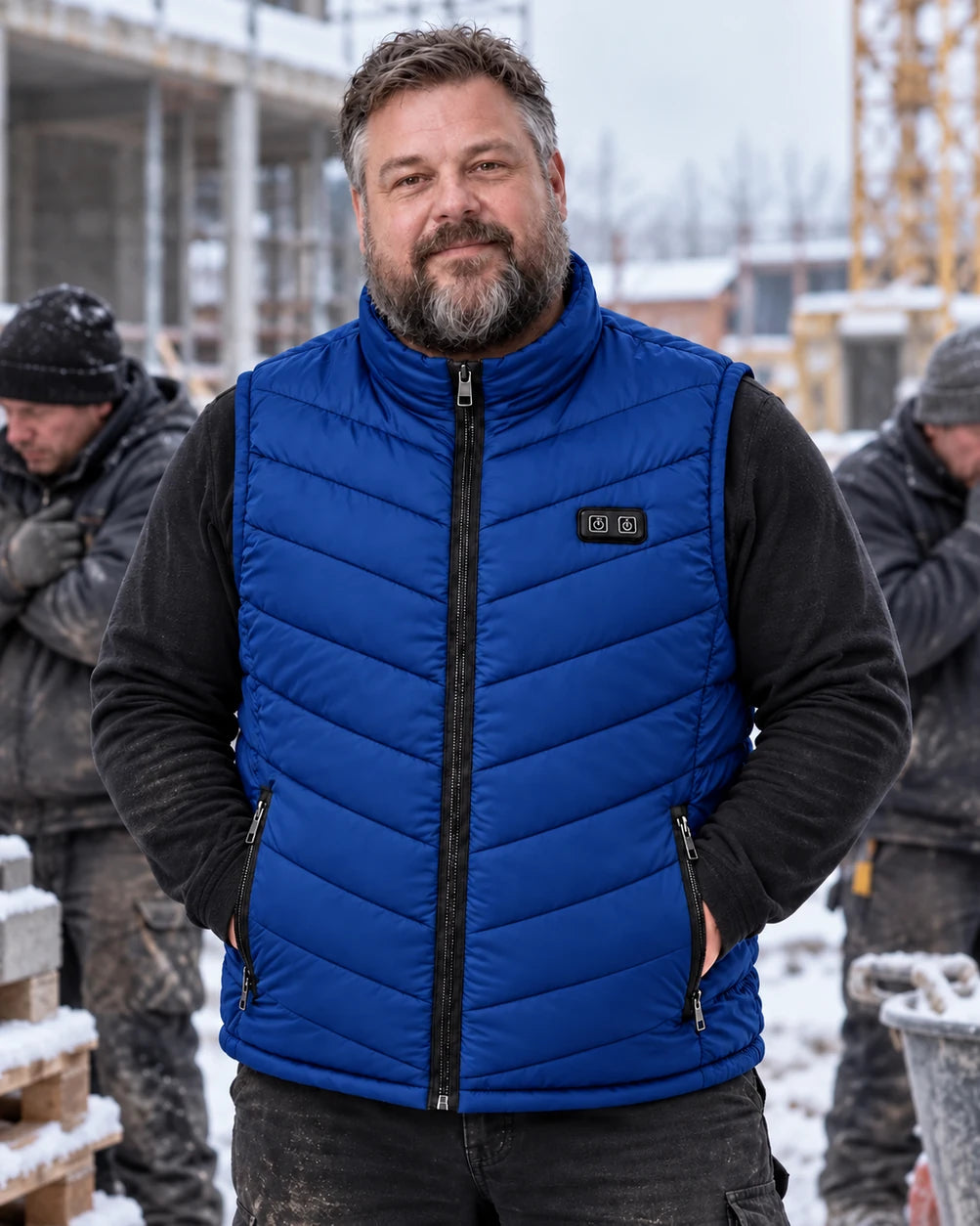 PyreFit Schattor in Blau – Winteralltag