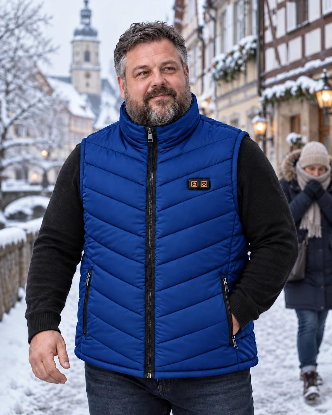 PyreFit Schattor in Blau – Winteralltag