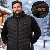 Beheizbare Unisex-Weste in großen Größen PyreFit Schattor, Bedienknopf im Detail